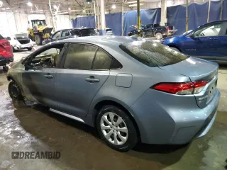 2022 Toyota Corolla LE with VIN JTDEPMAE9NJ199733, listed as a Copart auction lot 43416925 with 0 mi miles and Non Repairable. Bid and sale history available at carsss.com. Image 2.