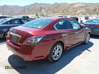 2013 Nissan Maxima S with VIN 1N4AA5AP5DC836150, listed as a IAAI auction lot 42709973 with 215,147 mi miles and . Bid and sale history available at DreamBid. Image 4.