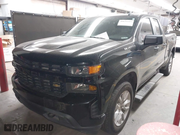 2020 Chevrolet Silverado 1500 Custom with VIN 1GCRWBEF0LZ247758, listed as a IAAI auction lot 40836607 with 83,727 mi miles. Bid and sale history available at carsss.com. Image 17.
