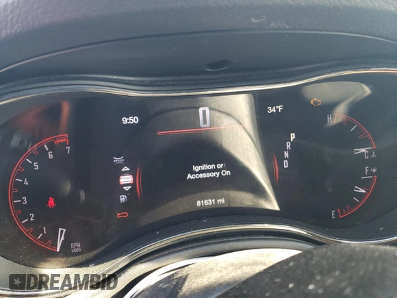 2020 Dodge Durango GT with VIN 1C4RDHDGXLC259020, listed as a Copart auction lot 82817884 with 81,631 mi miles and Salvage Title. Bid and sale history available at DreamBid. Image 9.