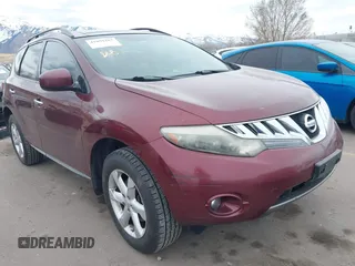2009 Nissan Murano SL with VIN JN8AZ18WX9W132934, listed as a IAAI auction lot 41891283 with Not Provided miles and . Bid and sale history available at DreamBid. Image 1.