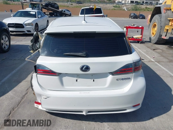 2011 Lexus CT 200h with VIN JTHKD5BH2B2015893, listed as a IAAI auction lot 42095735 with 124,619 mi miles and . Bid and sale history available at DreamBid. Image 16.