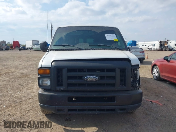 2012 Ford Econoline Cargo Commercial with VIN 1FTNE1EW0CDB20193, listed as a IAAI auction lot 40970101 with 353,006 mi miles and . Bid and sale history available at DreamBid. Image 12.