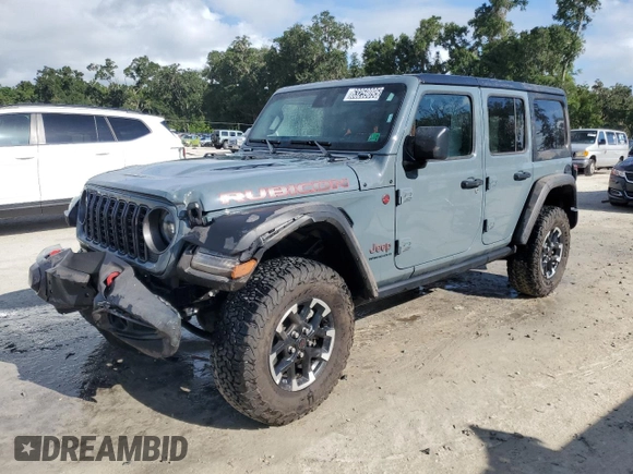 2025 Jeep Wrangler Rubicon with VIN 1C4PJXFN1SW526516, listed as a Copart auction lot 63259095 with 16,677 mi miles and Clean title. Bid and sale history available at DreamBid. Image 1.