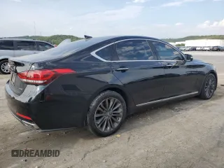 2015 Hyundai Genesis 3.8L with VIN KMHGN4JE3FU071370, listed as a Copart auction lot 68129914 with 131,112 mi miles and Salvage Title. Bid and sale history available at carsss.com. Image 3.