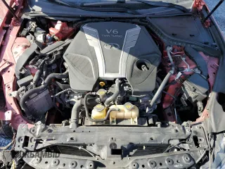 2018 Infiniti Q50 Red Sport 400 with VIN JN1FV7AP1JM460510, listed as a Copart auction lot 53756065 with Not provided miles and Salvage title. Bid and sale history available at DreamBid. Image 11.