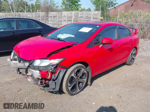 2014 Honda Civic Si with VIN 2HGFB6E55EH705800, listed as a IAAI auction lot 42470494 with 129,067 mi miles and . Bid and sale history available at DreamBid. Image 2.