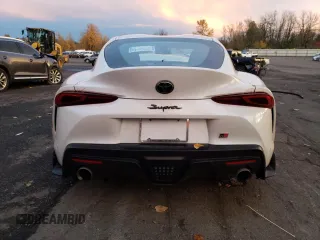 2023 Toyota GR Supra 3.0 with VIN WZ1DB0G07PW058441, listed as a Copart auction lot 81649544 with 0 mi miles and Salvage Title. Bid and sale history available at carsss.com. Image 6.