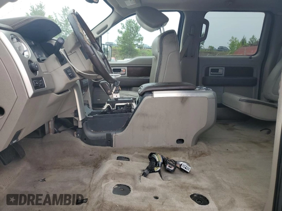 2009 Ford F-150 XL with VIN 1FTPW14V39FA46411, listed as a Copart auction lot 60041665 with 267,792 mi miles and Salvage title. Bid and sale history available at DreamBid. Image 7.