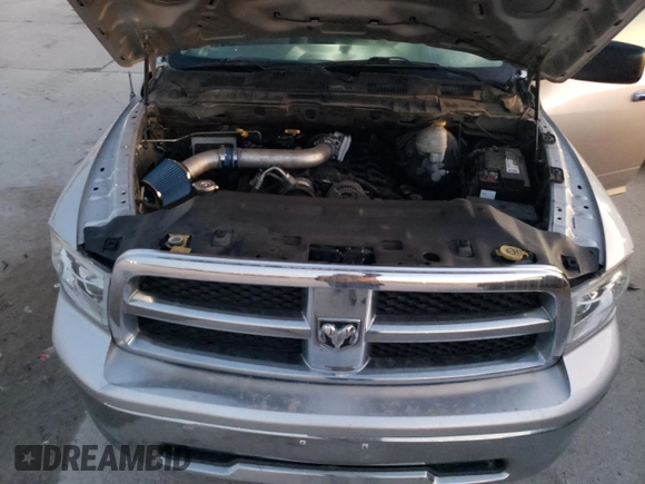 2009 Dodge 1500 SLT with VIN 1D3HB18P39S796191, listed as a Copart auction lot 48573445 with 126,258 mi miles and Salvage Title. Bid and sale history available at carsss.com. Image 11.
