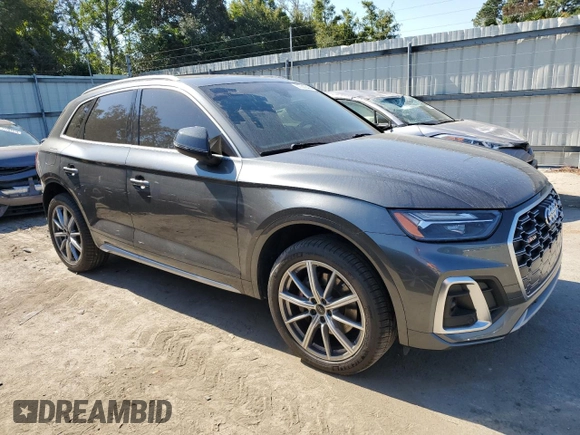 2021 Audi SQ5 Premium Plus with VIN WA1B4AFY0M2026456, listed as a Copart auction lot 77312444 with 74,103 mi miles and Salvage Title. Bid and sale history available at DreamBid. Image 4.
