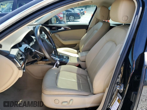 2013 Audi A6 Premium Plus with VIN WAUDFAFC4DN049067, listed as a Copart auction lot 55637955 with 61,964 mi miles and Salvage title. Bid and sale history available at DreamBid. Image 7.