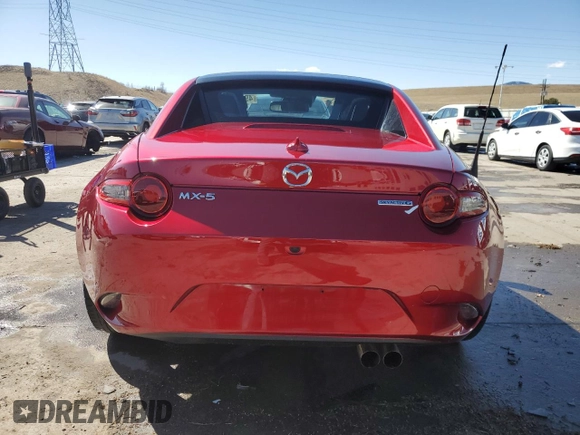 2022 Mazda MX-5 Miata Grand Touring z VIN JM1NDAM76N0508438, wystawiony jako Copart lot #49094685 z przebiegiem 19 201 mil mil oraz Szkoda całkowita • Salvage title. Historia ofert i sprzedaży dostępna na DreamBid. Obrazek 6.