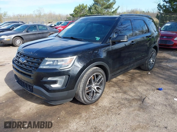 2016 Ford Explorer Sport with VIN 1FM5K8GT3GGC32250, listed as a IAAI auction lot 42205335 with 179,707 mi miles and . Bid and sale history available at carsss.com. Image 2.