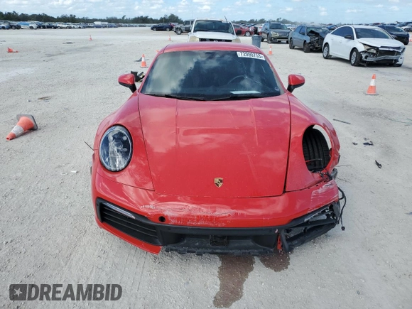 2020 Porsche 911 Carrera S with VIN WP0AB2A90LS225857, listed as a Copart auction lot 72090753 with 12,134 mi miles and . Bid and sale history available at DreamBid. Image 5.