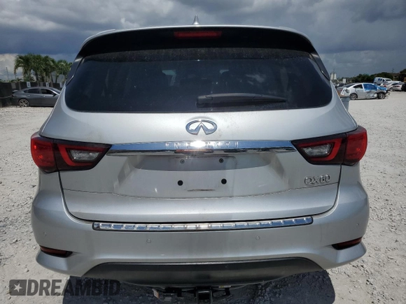 2019 Infiniti QX60 Luxe with VIN 5N1DL0MN5KC520870, listed as a Copart auction lot 61507995 with 55,921 mi miles and Salvage title. Bid and sale history available at DreamBid. Image 6.