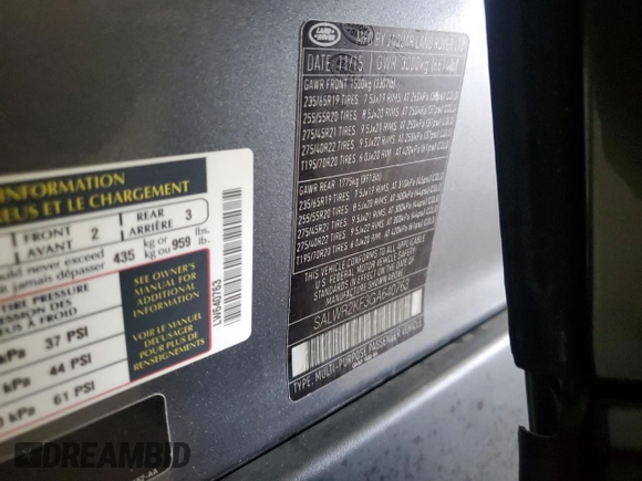 2016 Land Rover Range Rover Sport HSE с VIN SALWR2KF3GA640763, выставлен на аукционе Copart как лот 66839315 с пробегом 120 499 миль миль и Чистый • Clean title. История ставок и продаж доступна на DreamBid. Изображение 14.