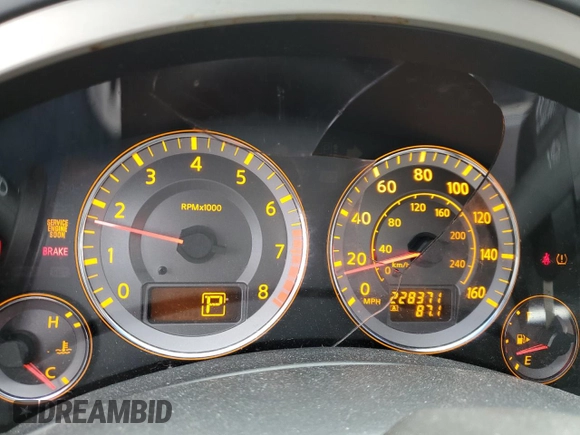 2008 Infiniti FX with VIN JNRAS08W28X208178, listed as a Copart auction lot 62330405 with 228,371 mi miles and Salvage title. Bid and sale history available at DreamBid. Image 9.