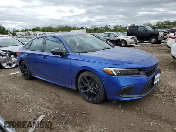 2023 Honda Civic Sport with VIN 2HGFE2F50PH541521, listed as a Copart auction lot 51367805 with 31,394 mi miles and Salvage title. Bid and sale history available at DreamBid. Image 4.