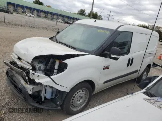 2022 Ram ProMaster City Cargo Tradesman with VIN ZFBHRFAB8N6X44254, listed as a Copart auction lot 76061744 with 91,927 mi miles and Salvage Title. Bid and sale history available at DreamBid. Image 1.