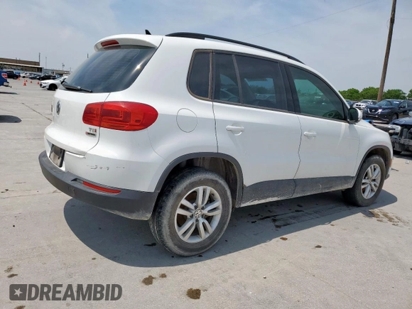 2017 Volkswagen Tiguan S with VIN WVGBV7AX8HK027344, listed as a Copart auction lot 53764865 with 156,445 mi miles and Clean Title. Bid and sale history available at DreamBid. Image 3.