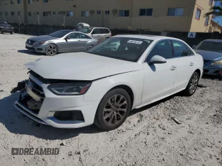 2020 Audi A4 Premium z VIN WAUGMAF41LN009636, wystawiony jako Copart lot #49616315 z przebiegiem 57 651 mil mil oraz Nie do naprawy • Non repairable. Historia ofert i sprzedaży dostępna na DreamBid. Obrazek 1.