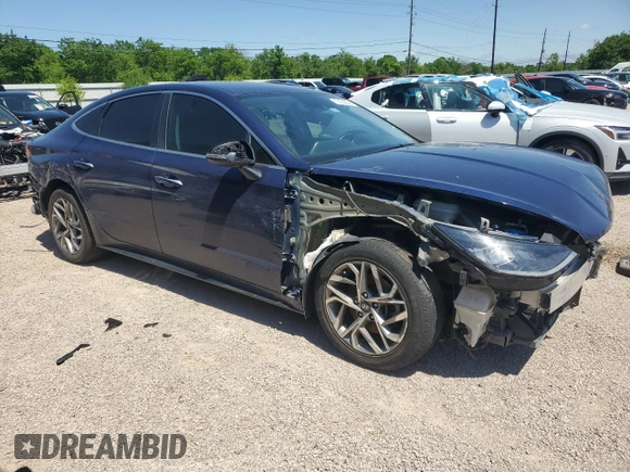 2020 Hyundai Sonata SEL z VIN 5NPEF4JAXLH052763, wystawiony jako Copart lot #50245785 z przebiegiem 76 505 mil mil oraz Tytuł czysty. Historia ofert i sprzedaży dostępna na DreamBid. Obrazek 4.