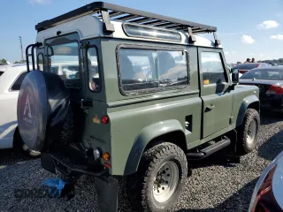 1992 Land Rover Defender with VIN SALLDVAF8JA917701, listed as a Copart auction lot 73864824 with 4,284 mi miles and Salvage title. Bid and sale history available at DreamBid. Image 3.