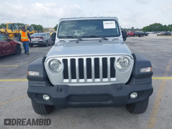 2023 Jeep Wrangler Sport S with VIN 1C4HJXDNXPW702199, listed as a IAAI auction lot 41859413 with 24,942 mi miles and . Bid and sale history available at DreamBid. Image 12.