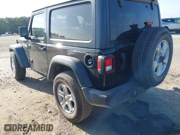 2021 Jeep Wrangler Sport S with VIN 1C4HJXAG6MW744998, listed as a IAAI auction lot 42170965 with 59,373 mi miles and . Bid and sale history available at DreamBid. Image 3.
