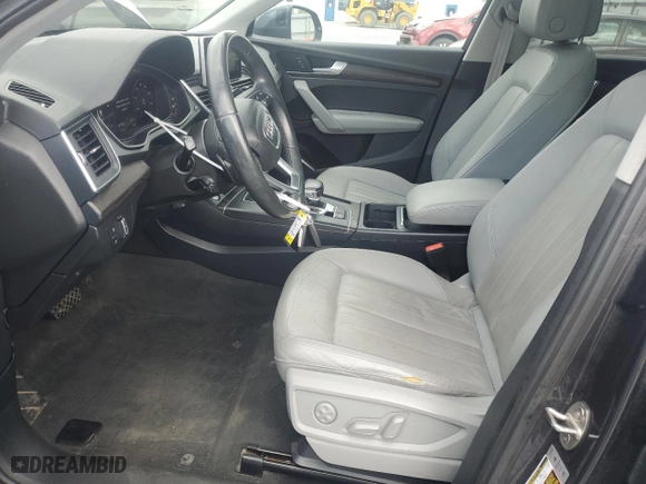 2018 Audi Q5 Premium Plus with VIN WA1BNAFY9J2199854, listed as a Copart auction lot 52593175 with 187,596 mi miles and Clean Title. Bid and sale history available at carsss.com. Image 7.