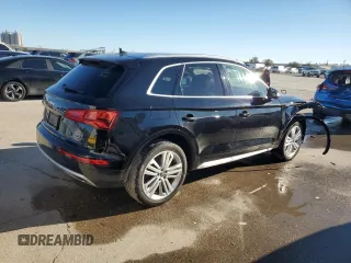 2018 Audi Q5 Premium Plus with VIN WA1BNAFY3J2073828, listed as a Copart auction lot 46827735 with Not Provided miles and Salvage Title. Bid and sale history available at DreamBid. Image 3.