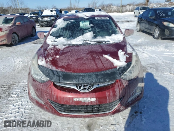2014 Hyundai Elantra Limited z VIN 5NPDH4AEXEH472065, wystawiony jako Copart lot #43588645 z przebiegiem 141 128 mil mil oraz Szkoda całkowita • Salvage title. Historia ofert i sprzedaży dostępna na DreamBid. Obrazek 5.