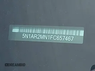 2015 Nissan Pathfinder SV с VIN 5N1AR2MN1FC657467, выставлен на аукционе IAAI как лот 42242960 с пробегом 175 053 миль миль и . История ставок и продаж доступна на DreamBid. Изображение 9.