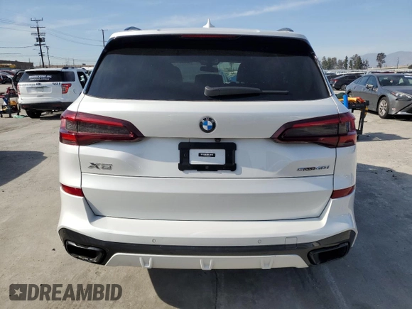 2022 BMW X5 sDrive40i with VIN 5UXCR4C0XN9N25946, listed as a Copart auction lot 45899015 with 34,286 mi miles and Salvage Title. Bid and sale history available at carsss.com. Image 6.