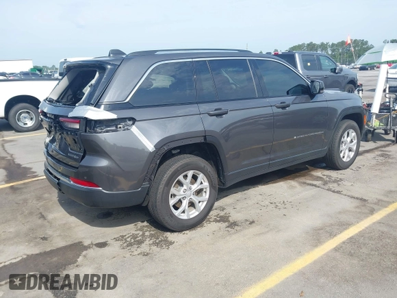2023 Jeep Grand Cherokee Limited with VIN 1C4RJGBG5PC648630, listed as a IAAI auction lot 42263915 with 24,976 mi miles and . Bid and sale history available at DreamBid. Image 4.