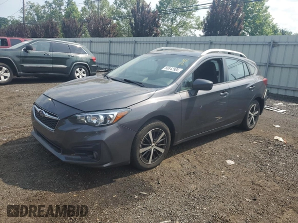 2019 Subaru Impreza Premium z VIN 4S3GTAD60K3742555, wystawiony jako Copart lot #60842905 z przebiegiem 83 459 mil mil oraz Szkoda całkowita • Salvage title. Historia ofert i sprzedaży dostępna na DreamBid. Obrazek 1.