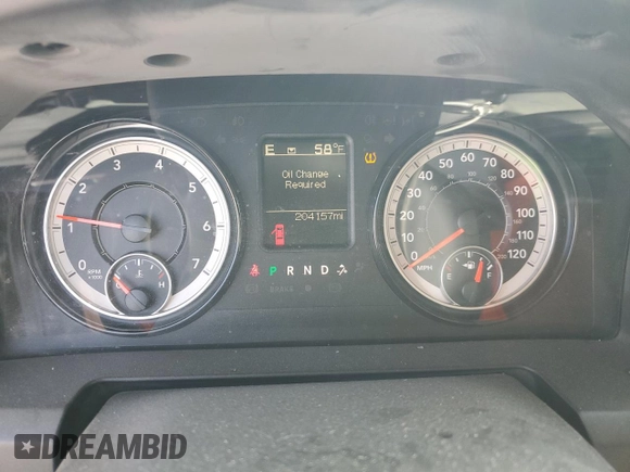 2019 Ram 1500 Tradesman with VIN 1C6RR6FG8KS555619, listed as a Copart auction lot 55538675 with 204,157 mi miles and Salvage title. Bid and sale history available at DreamBid. Image 9.