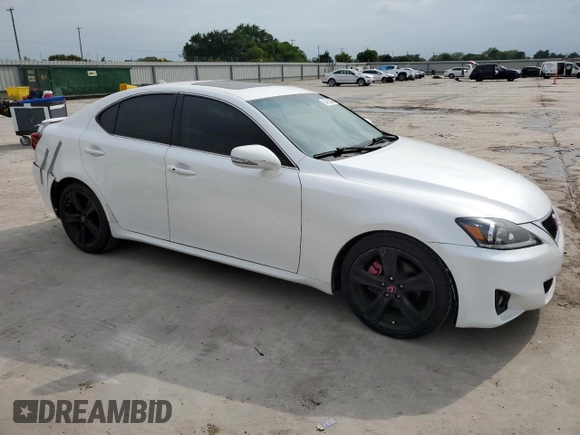 2012 Lexus IS 250 with VIN JTHBF5C25C5183791, listed as a Copart auction lot 54915085 with 170,381 mi miles and Salvage Title. Bid and sale history available at DreamBid. Image 4.