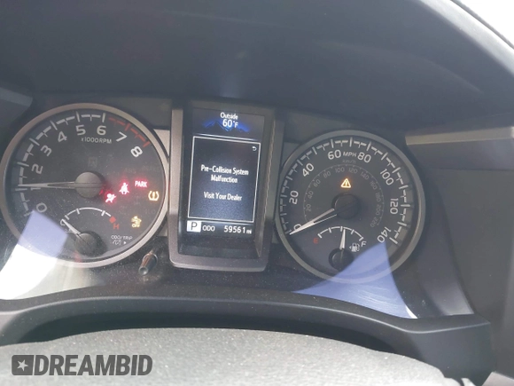 2021 Toyota Tacoma 4WD SR5 with VIN 3TMDZ5BN0MM116198, listed as a IAAI auction lot 41445815 with 59,561 mi miles. Bid and sale history available at carsss.com. Image 16.