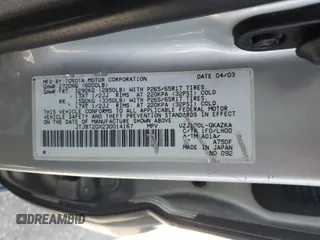 2003 Lexus GX 470 z VIN JTJBT20X230014167, wystawiony jako Copart lot #59575195 z przebiegiem 281 055 mil mil oraz Czysty tytuł • Clean title. Historia ofert i sprzedaży dostępna na DreamBid. Obrazek 13.