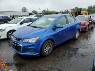 2017 Chevrolet Sonic LT with VIN 1G1JD5SG6H4173423, listed as a Copart auction lot 60721595 with 99,860 mi miles and Salvage title. Bid and sale history available at DreamBid. Image 1.