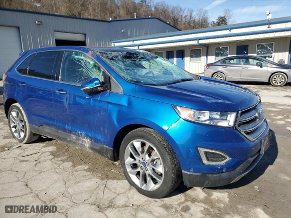 2018 Ford Edge Titanium with VIN 2FMPK4K84JBB23606, listed as a Copart auction lot 42047005 with 78,288 mi miles and Salvage Title. Bid and sale history available at carsss.com. Image 4.