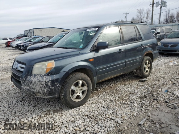 2006 Honda Pilot EX with VIN 5FNYF284X6B005916, listed as a Copart auction lot 46871255 with 246,526 mi miles and Clean Title. Bid and sale history available at DreamBid. Image 1.