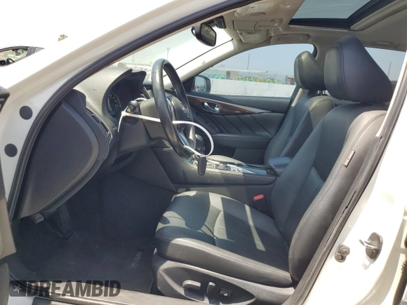 2018 Infiniti Q50 Luxe with VIN JN1EV7APXJM350096, listed as a Copart auction lot 59754334 with 46,798 mi miles and Salvage title. Bid and sale history available at DreamBid. Image 7.