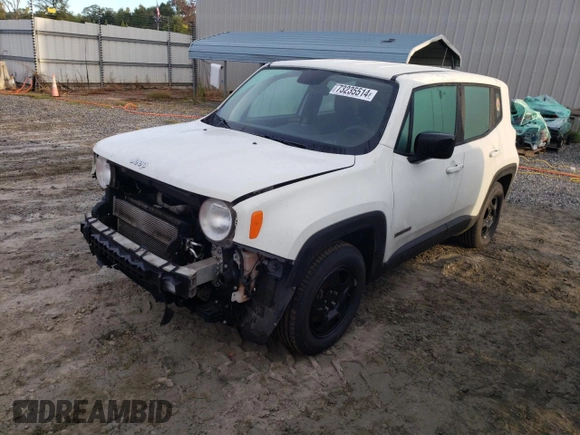 2020 Jeep Renegade Jeepster z VIN ZACNJAAB7LPL00686, wystawiony jako Copart lot #73235514 z przebiegiem 125 983 mil mil oraz Szkoda całkowita • Salvage title. Historia ofert i sprzedaży dostępna na DreamBid. Obrazek 1.