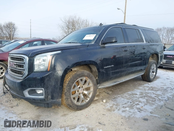 2015 GMC Yukon XL SLT with VIN 1GKS2HKC6FR257133, listed as a IAAI auction lot 41385913 with 150,238 mi miles. Bid and sale history available at carsss.com. Image 17.