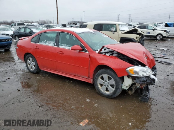 2012 Chevrolet Impala LT Retail with VIN 2G1WB5E37C1188747, listed as a Copart auction lot 52504945 with 164,974 mi miles and Salvage Title. Bid and sale history available at DreamBid. Image 4.