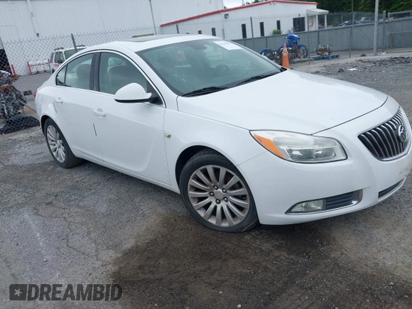 2011 Buick Regal CXL RL4 with VIN 2G4GS5EC1B9192588, listed as a IAAI auction lot 42219852 with Not provided miles and . Bid and sale history available at DreamBid. Image 1.