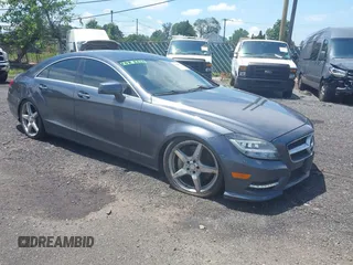 2014 Mercedes-Benz CLS 550 with VIN WDDLJ9BB1EA122953, listed as a IAAI auction lot 42640173 with 103,685 mi miles and . Bid and sale history available at DreamBid. Image 1.